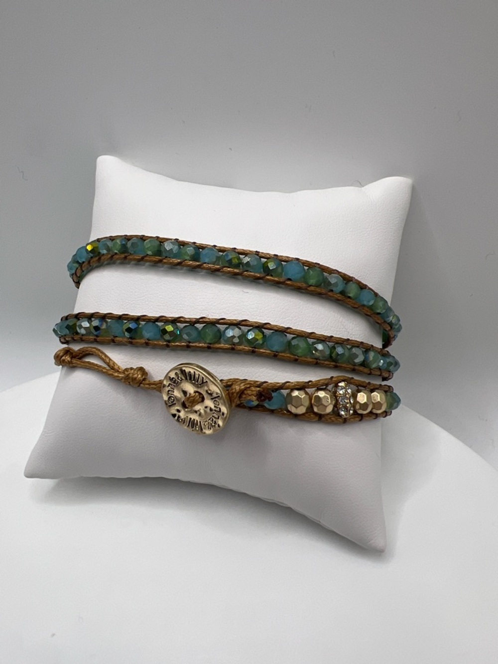 lonna and lilly Glass Bead Wrap-Style Bracelet - Picture 2 of 5